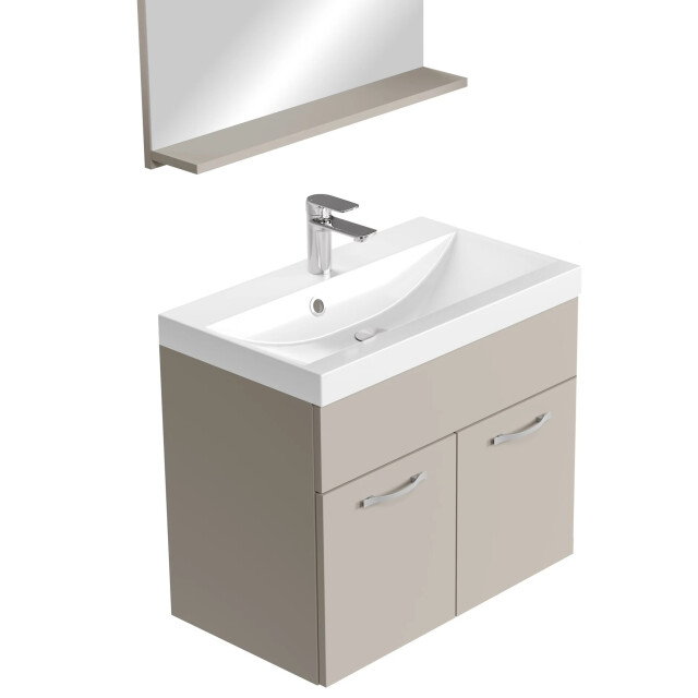Badplaats Badkamermeubel montreal set 02 60 x 35 cm beige badmeubel met 3248547 large