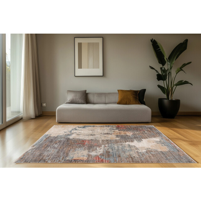 Muratap Vintage herman art vloerkleed laagpolig, 100% polyester, soft touch - 3248613 large