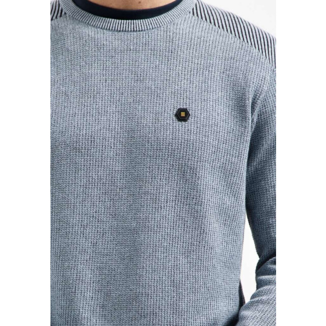 No Excess Pullover crewneck plated structure dusty blue 29230821-138 large