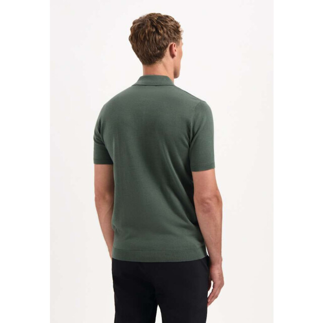 No Excess Pullover short sleeve polo solid dark green 29240754-052 large
