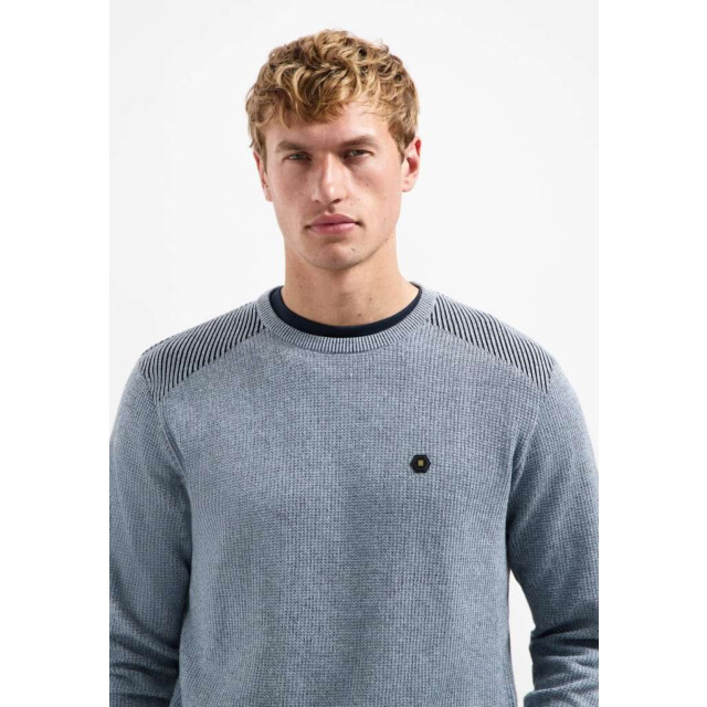 No Excess Pullover crewneck plated structure dusty blue 29230821-138 large