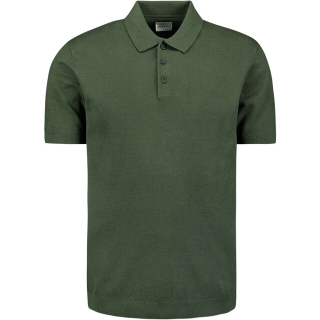No Excess Pullover short sleeve polo solid dark green 29240754-052 large