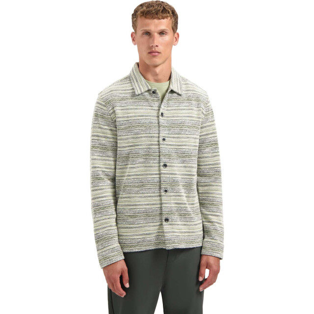 No Excess Shirt jersey jacquard dark green 29400883-052 large