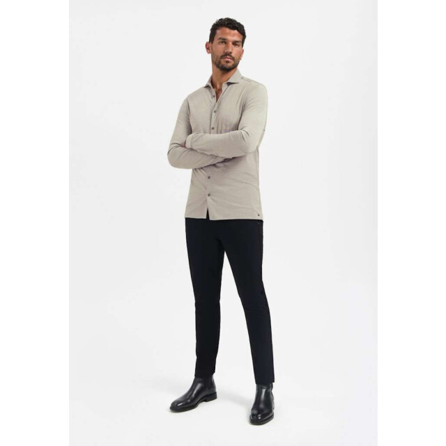 No Excess Shirt jersey melange stretch clay 29410880-018 large