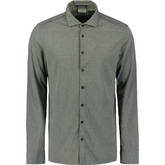 No Excess Shirt jersey melange stretch dark green 29410880-052 large