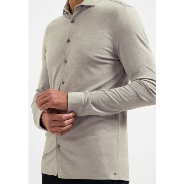 No Excess Shirt jersey melange stretch clay 29410880-018 large