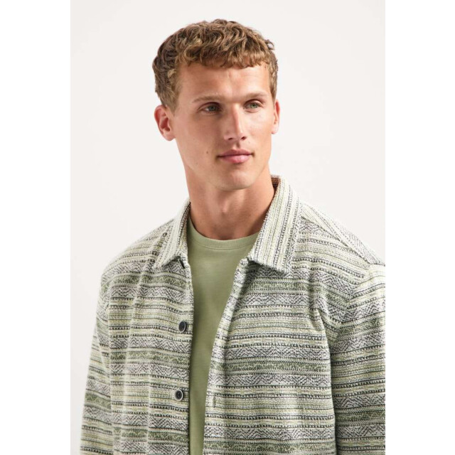 No Excess Shirt jersey jacquard dark green 29400883-052 large