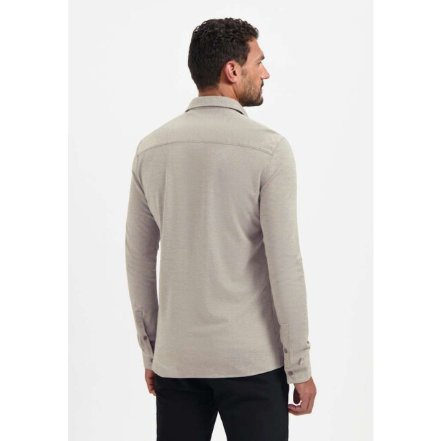 No Excess Shirt jersey melange stretch clay 29410880-018 large