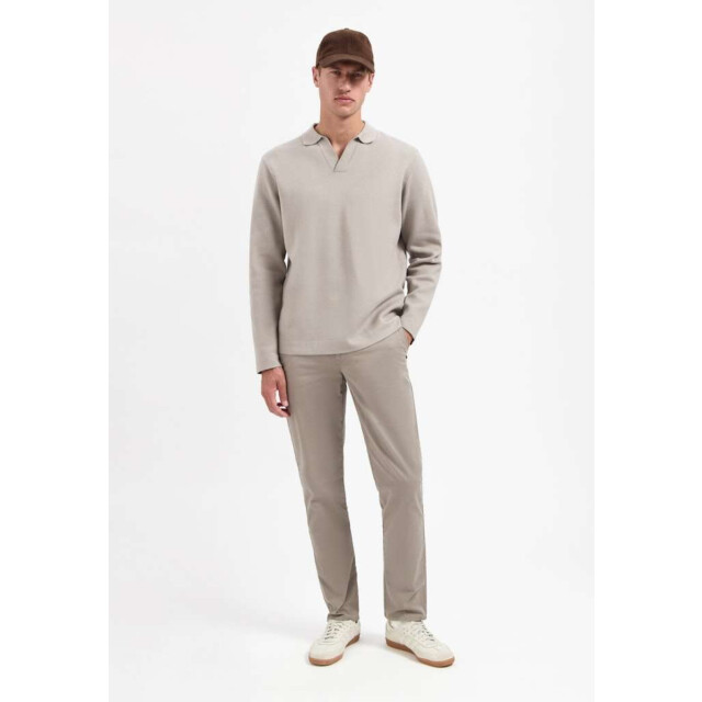 No Excess Pullover open polo collar relief clay 29210819-018 large