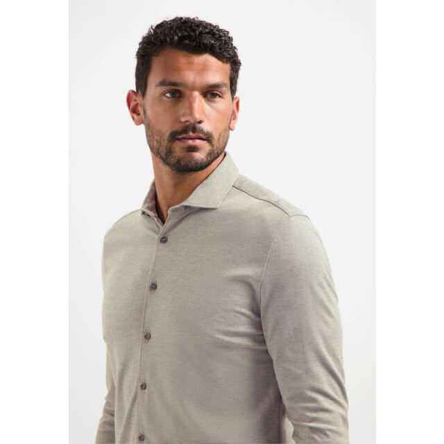 No Excess Shirt jersey melange stretch clay 29410880-018 large