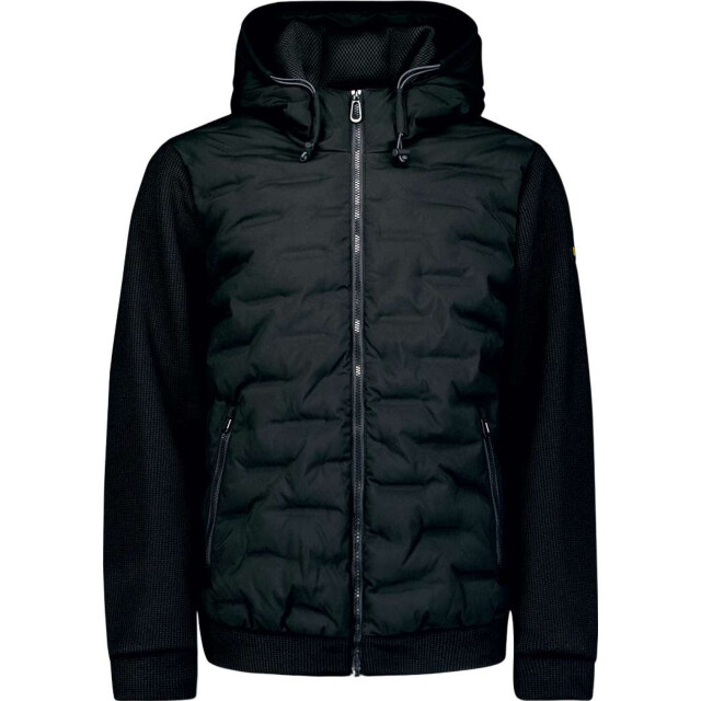 No Excess Jacket short fit sealed hooded knit black 29630819SN-020 large