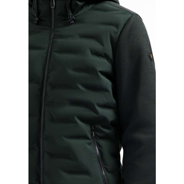 No Excess Jacket short fit sealed hooded knit dark steel 29630819SN-124 large