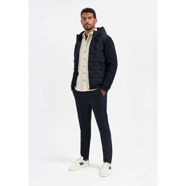 No Excess Jacket short fit sealed hooded knit night 29630819SN-078 large