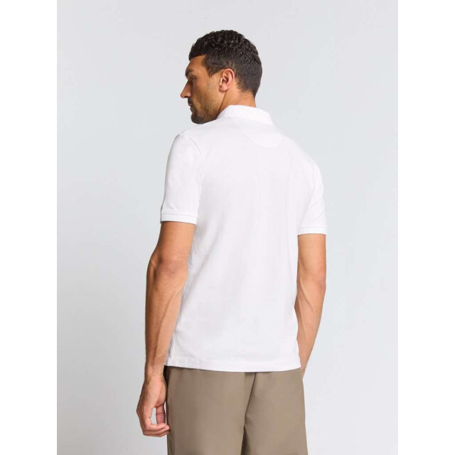 No Excess Polo pique garment dyed white N3801-010 large