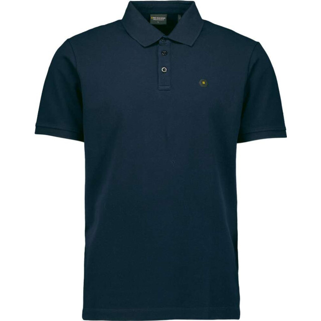 No Excess Polo pique garment dyed night N3801-078 large