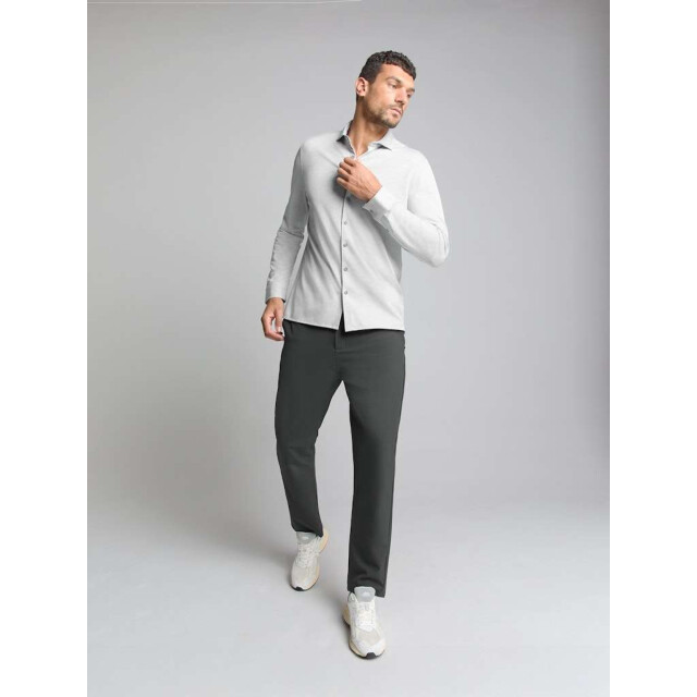 No Excess Shirt jersey melange stretch chalk N4180-017 large