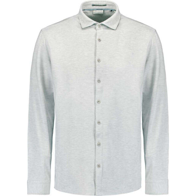 No Excess Shirt jersey melange stretch chalk N4180-017 large