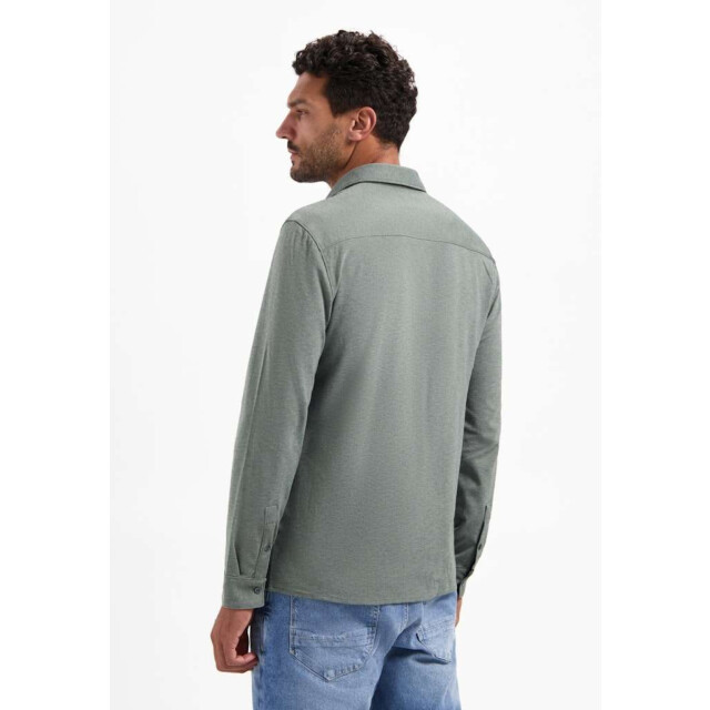 No Excess Shirt jersey melange stretch dark steel N4180-124 large
