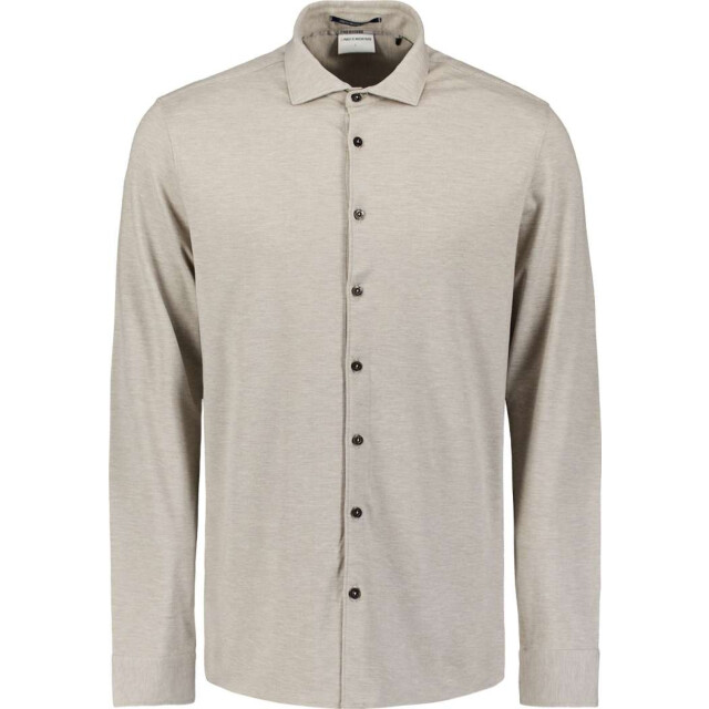 No Excess Shirt jersey melange stretch clay N4180-018 large