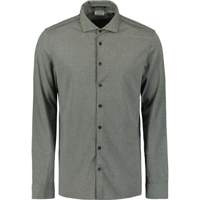 No Excess Shirt jersey melange stretch dark steel N4180-124 large