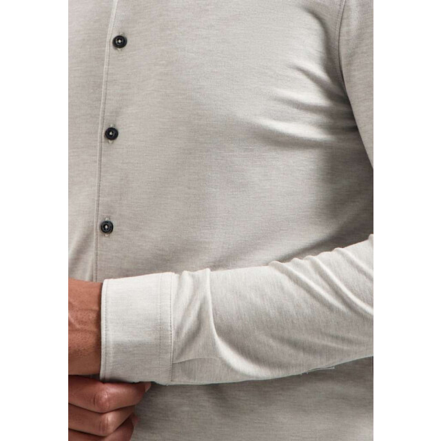 No Excess Shirt jersey melange stretch clay N4180-018 large