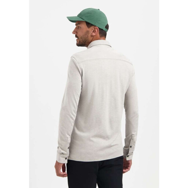 No Excess Shirt jersey melange stretch clay N4180-018 large