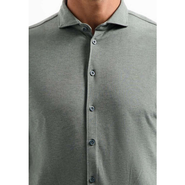 No Excess Shirt jersey melange stretch dark steel N4180-124 large