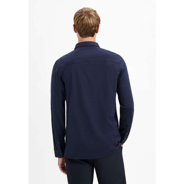 No Excess Shirt jersey melange stretch night N4180-078 large