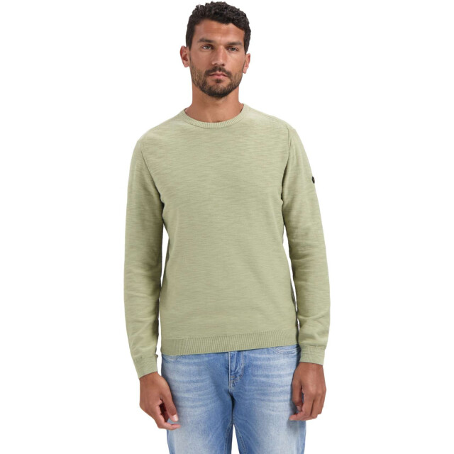 No Excess Pullover crewneck garment dyed + st light moss 29210702SN-197 large