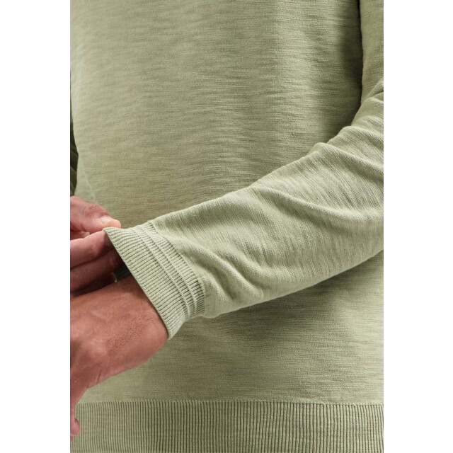 No Excess Pullover crewneck garment dyed + st light moss 29210702SN-197 large