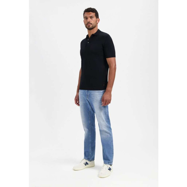 No Excess Pullover short sleeve polo solid black 29240754-020 large