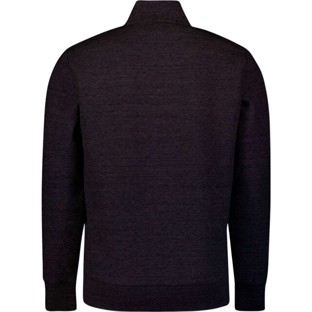 No Excess Sweater full zip stand up-collar re black 29100815-020 large