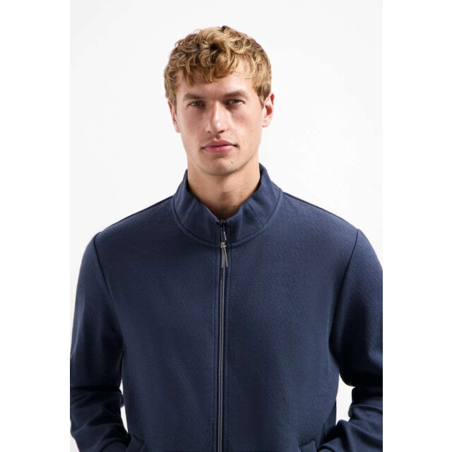 No Excess Sweater full zip stand up-collar re night 29100815-078 large