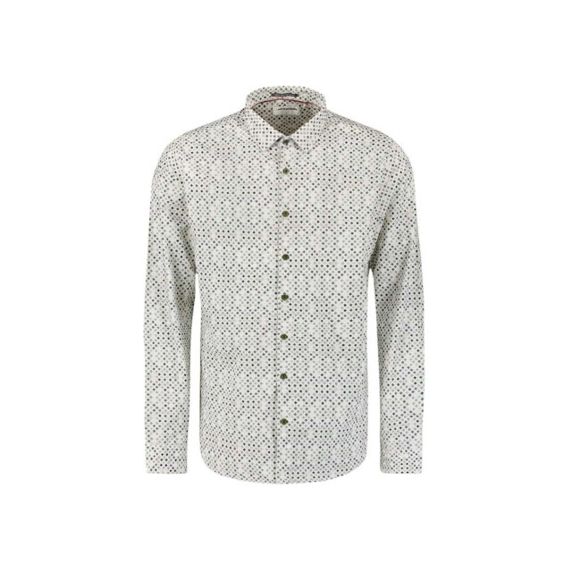 No Excess Shirt stretch allover printed dark green 29450804-052 large