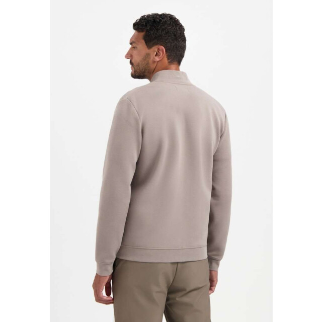 No Excess Sweater full zipper pique bomber clay 29100806SN-018 large
