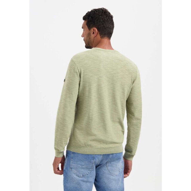 No Excess Pullover crewneck garment dyed + st light moss 29210702SN-197 large
