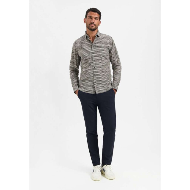 No Excess Shirt stretch allover printed black 29450890-020 large