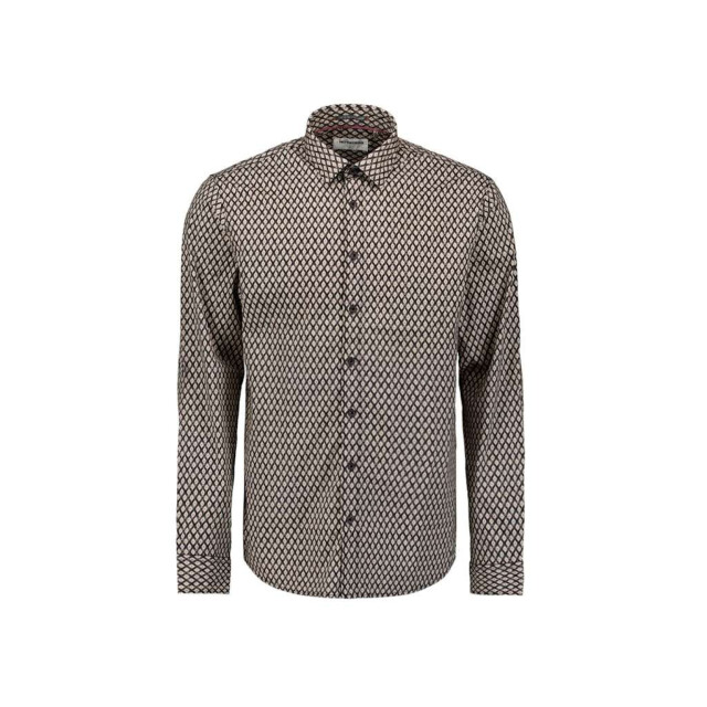 No Excess Shirt stretch allover printed black 29450890-020 large