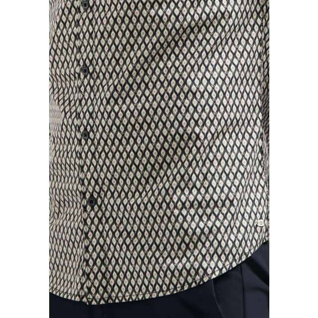 No Excess Shirt stretch allover printed black 29450890-020 large