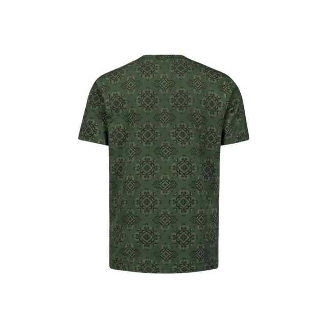 No Excess T-shirt crewneck allover printed ga dark green 29350709-052 large