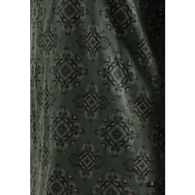 No Excess T-shirt crewneck allover printed ga dark green 29350709-052 large