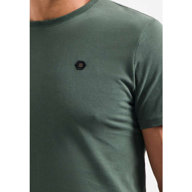 No Excess T-shirt crewneck peached dark green 29360775-052 large