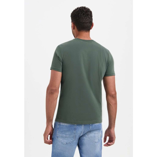 No Excess T-shirt crewneck peached dark green 29360775-052 large