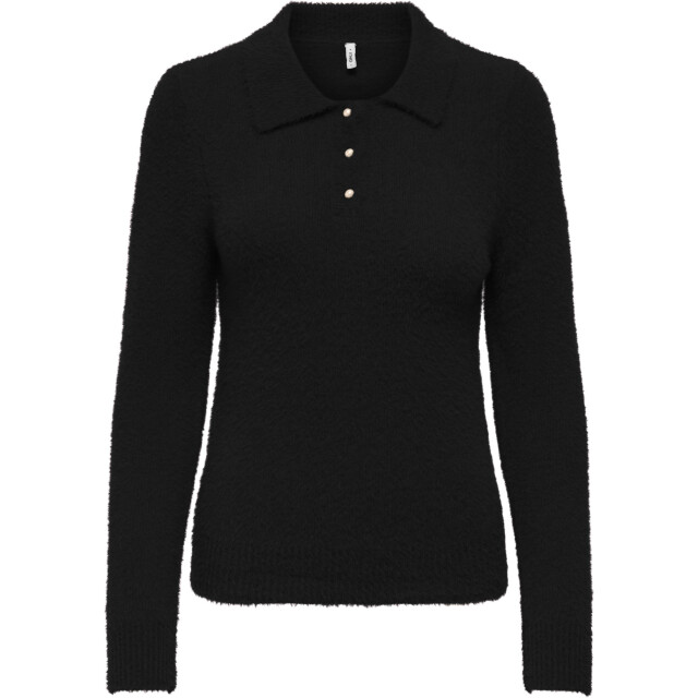 Only Onlpetra ls polo bling cc knt black/pearl button 15350653-177911001 large