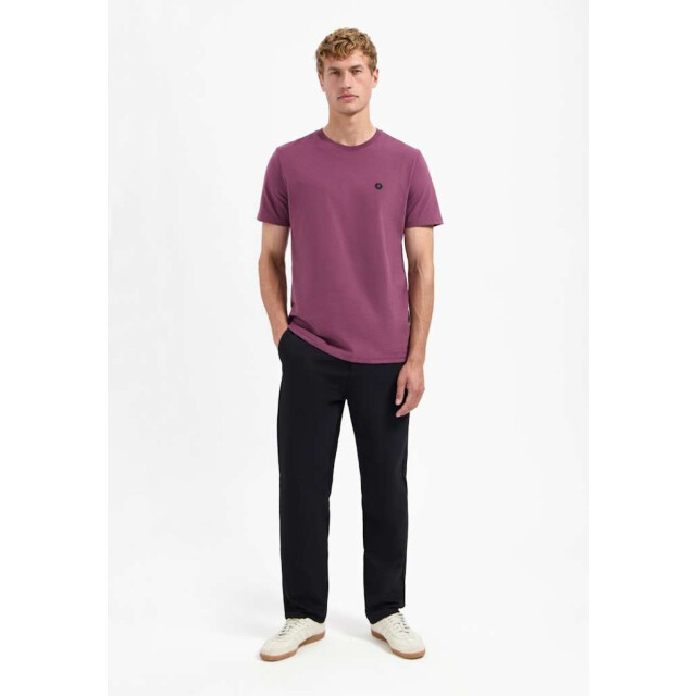 No Excess T-shirt crewneck peached dark wine 29360775-164 large