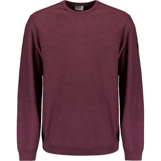 No Excess Pullover crewneck garment dyed + st dark wine 29210702SN-164 large