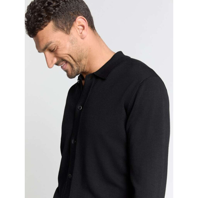 No Excess Pullover full button polo black 29210726-020 large