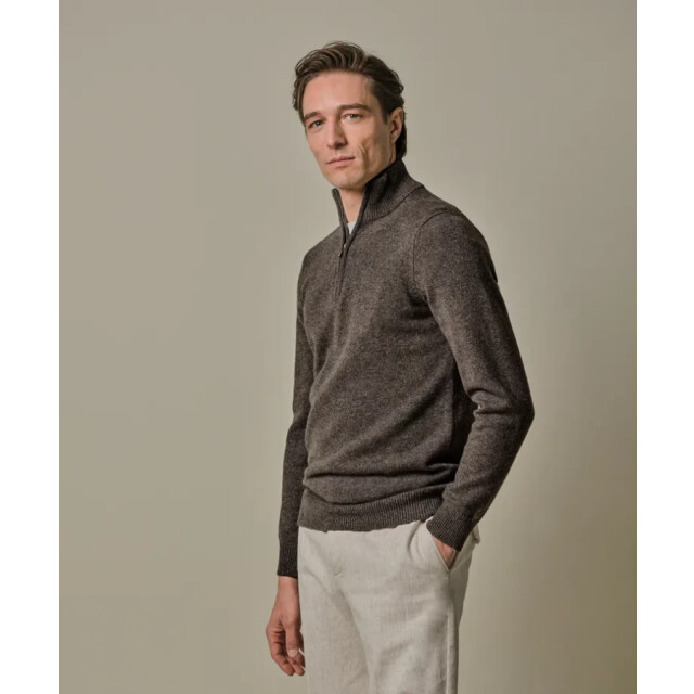 Profuomo Ppwj30029b h heren trui met half zip in profu H/PPWJ30029B large