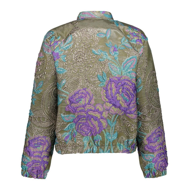 Geisha 55713-20 530 jacket flowers lurex green/purple 55713-20 530 large
