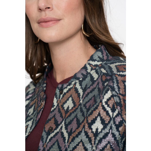 Geisha 55710-20 625 jacket print blue 55710-20 625 large